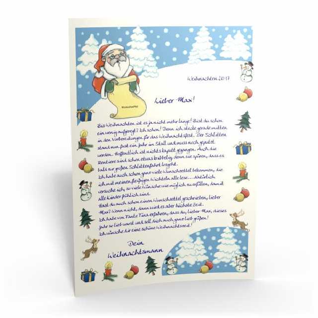Brief vom Weihnachtsmann